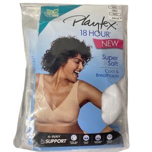 Playtex 18 Hour 38C Super Soft Wireless Bra
